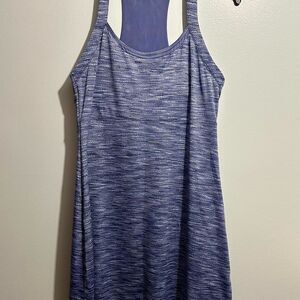 MPG Purple and Gray Sleeveless Tank Top Dress (1035)